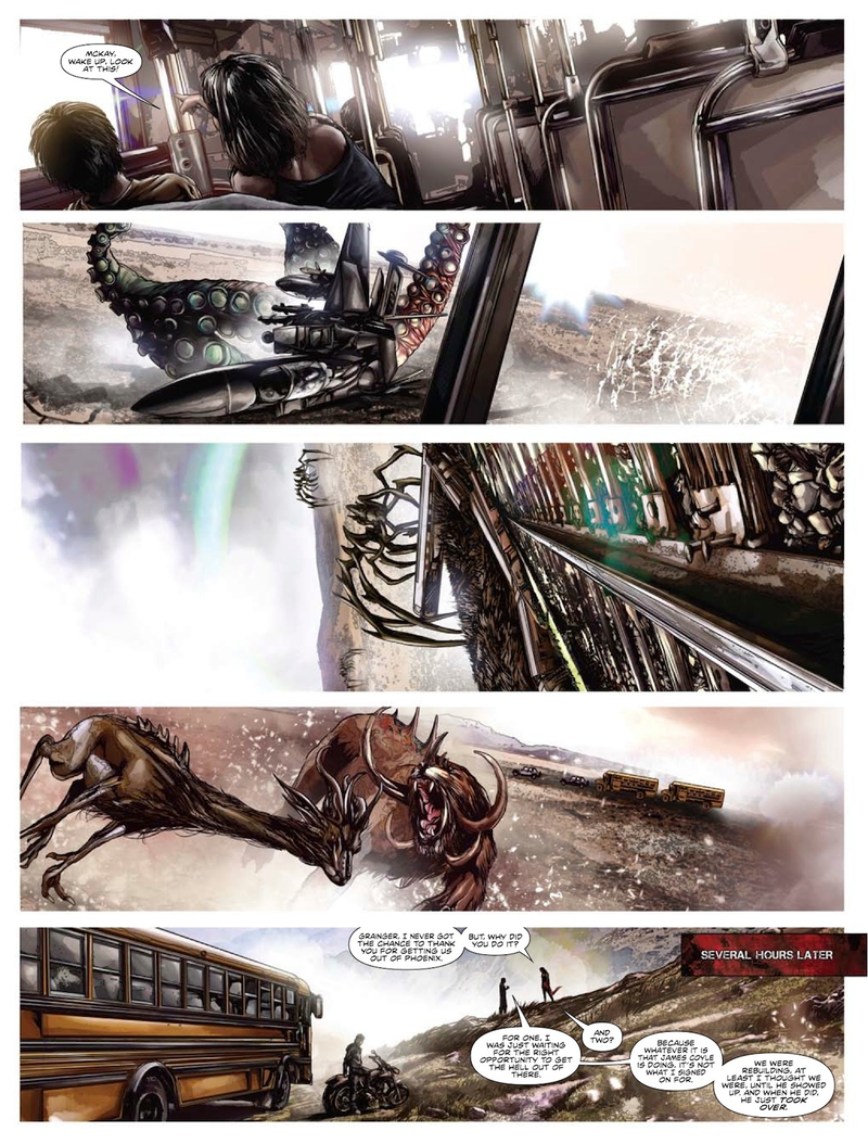 Illustration for article titled A sneak peek at Enormous, a giant monster graphic novel from Image Comics
